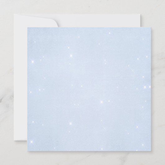 トゥインクルトゥインクル男の赤ちゃんゾウ赤ちゃんシャワー 招待状 (裏面)