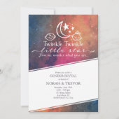 トゥインクルトゥインクル銀河系ジェンダーリビール招待状 招待状 (正面)
