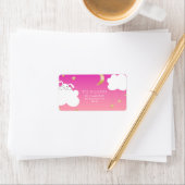 トゥインクルバニースターピンク差出人住所 ラベル (インサイチュ)