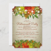 トゥインクルライツオータムバーラップリタイアメントパーティー 招待状 (正面)