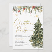 トゥインクルライツツリークリスマスパーティの招待状 招待状 (正面)