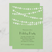トゥインクルライツライトグリーンホリデーパーティー 招待状 (正面/裏面)
