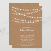 トゥインクルライツリハーサルディナー招待状オンバーラップ 招待状 (正面/裏面)