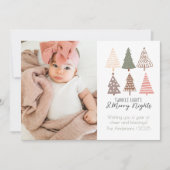 トゥインクルライトと夜メリーかわいいホリデーカード シーズンカード (正面)