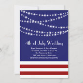 トゥインクルライトズ7月結婚式招待状4日 招待状 (正面)