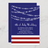 トゥインクルライトズ7月結婚式招待状4日 招待状 (正面/裏面)