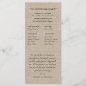 トゥインクルライトタイポグラフィ結婚式 プログラム (裏面)