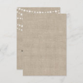 トゥインクルライトタイポグラフィRSVP 出欠カード (正面/裏面)