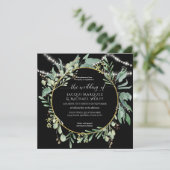 トゥインクルライトワイナリーウッドユーカリプトゥスウォーターカラー 招待状 (スタンド正面)