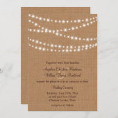 トゥインクルライト結婚式招待状オンバーラップ 招待状 (正面/裏面)