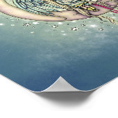 トゥインクルリトルエンジェルとフクロウ図解入りの、写真付きのアート ポスター (角)