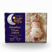 トゥインクルリトルシンプルスター誕生発表ベビー フォトブロック (正面)