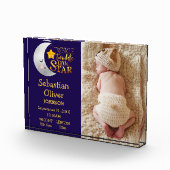 トゥインクルリトルシンプルスター誕生発表ベビー フォトブロック (右)