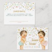 トゥインクルリトルスターおむつラッフルヴィンテージベビー エンクロージャーカード (正面/裏面)