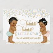 トゥインクルリトルスターエスニックベビー 男女兼用 招待状 (正面/裏面)