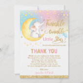 トゥインクルリトルスターエレファントベビーガール サンキューカード (正面)