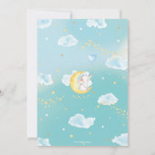 トゥインクルリトルスターエレファント男の赤ちゃん サンキューカード (裏面)