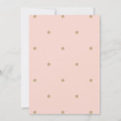 トゥインクルリトルスターグリッターベビーシャワー招待状 招待状 (裏面)