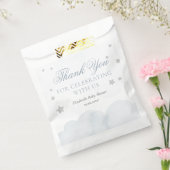 トゥインクルリトルスターグレーブルーベビーシャワー フェイバーバッグ (封をした状態)