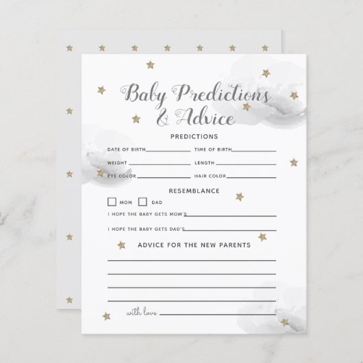 トゥインクルリトルスターグレーベビー予測とアドバイス (正面/裏面)