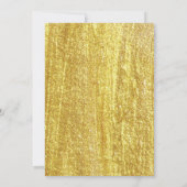 トゥインクルリトルスターシルバー&金ゴールドガールズ誕生日 招待状 (裏面)