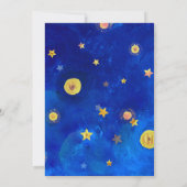トゥインクルリトルスタージェンダーかわいい月 招待状 (裏面)