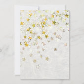 トゥインクルリトルスタージェンダーリビールレトログリッター 招待状 (裏面)