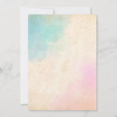 トゥインクルリトルスタージェンダーレトロピンクブルー 招待状 (裏面)