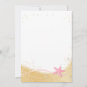 トゥインクルリトルスタースパークルスターフィッシュ招待状 招待状 (裏面)