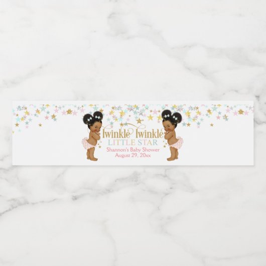 トゥインクルリトルスターツインガールズパフ ペットボトルラベル (シングルラベル)