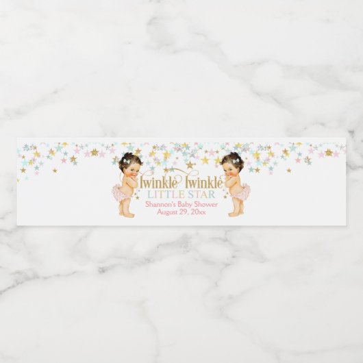 トゥインクルリトルスターツインガールズ ペットボトルラベル (シングルラベル)