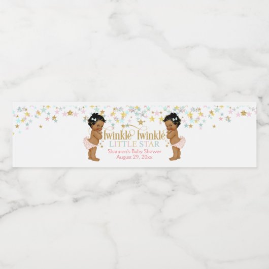 トゥインクルリトルスターツインガールズ ペットボトルラベル (シングルラベル)