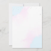 トゥインクルリトルスターニュートラルガール&ボーイ誕生日 招待状 (裏面)