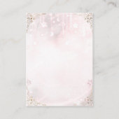 トゥインクルリトルスターバラ金ゴールドは本のベビーをもたらす エンクロージャーカード (裏面)