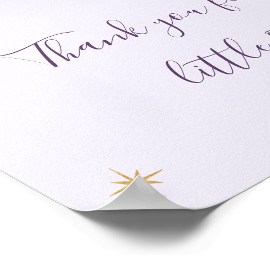 トゥインクルリトルスターピンク第1誕生日へようこそ ポスター (角)