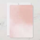 トゥインクルリトルスターピンク赤ちゃんシャワー招待状 招待状 (裏面)