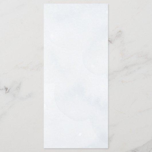 トゥインクルリトルスターブルーグレーエレガント赤ちゃんシャワー メニュー (裏面)