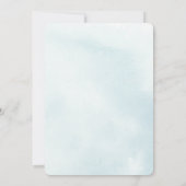 トゥインクルリトルスターブルーベビーシャワー招待状 招待状 (裏面)