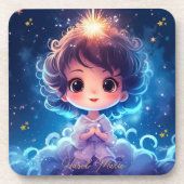 トゥインクルリトルスタープリンセスガール誕生日 コースター (正面)