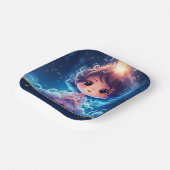 トゥインクルリトルスタープリンセスガール誕生日 ペーパープレート (傾斜あり)