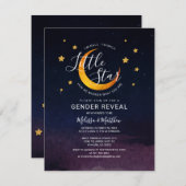 トゥインクルリトルスターベビーが宇宙を明らかにする 招待状 (正面/裏面)