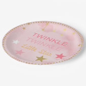 トゥインクルリトルスターベビーガール ペーパープレート (アングル)