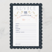 トゥインクルリトルスターベビーシャワーアドバイスカード アドバイスカード (正面)