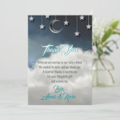 トゥインクルリトルスターベビーシャワーサンキューカード 案内状 (スタンド正面)