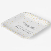 トゥインクルリトルスターベビーシャワープレート ペーパープレート (傾斜あり)