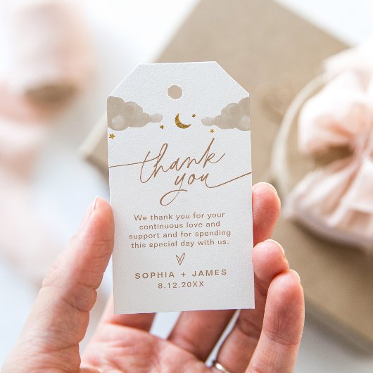 トゥインクルリトルスターベビーシャワーメッセージカード ギフトタグ