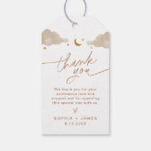 トゥインクルリトルスターベビーシャワーメッセージカード ギフトタグ (裏面)