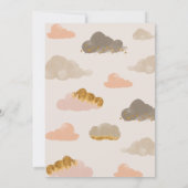 トゥインクルリトルスターベビーシャワー招待状ガール 招待状 (裏面)