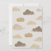 トゥインクルリトルスターベビーシャワー招待状ニュートラル 招待状 (裏面)