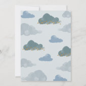 トゥインクルリトルスターベビーシャワー招待状ボーイ 招待状 (裏面)